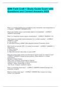 68W Field Craft 1 Study Guide Exam with Questions and Correct Answers 2025&period;