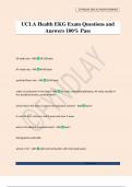 UCLA Health EKG Exam Questions and Answers 100&percnt; Pass