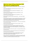 MLO For State Of Texas Questions With All Correct & Verified Answers