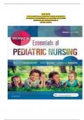 TEST BANK WONG'S ESSENTIALS OF PEDIATRIC NURSING 10TH EDITION  BY MARILYN J&period; HOCKENBERRY ALL CHAPTERS 1-30 COVERED  QUESTIONS AND ANSWERS GRADED A&plus;  NEWEST VERSION&period;
