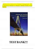 Solutions for Analysis for Financial Management&comma; 13th Edition by Robert C&period; Higgins&comma; All Chapters 1-9 Covered&vert;Complete Guide A&plus;&period;