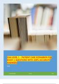 CHA LEVEL 1 &ndash; PATIENT CASE SCENARIOS FOR EXAM 1 QUESTIONS WITH 100&percnt; ACCURATE ANSWERS