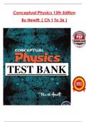 Conceptual Physics &ndash; Test Bank for 13th Edition by Paul G&period; Hewitt &vert; Practice Questions and Answers