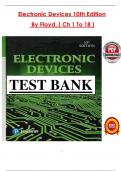 Electronic Devices&comma; 10th Edition &ndash; Thomas L&period; Floyd &ndash; Test Bank for Engineering Students