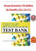 Group Dynamics &ndash; Forsyth 7th Edition &ndash; Test Bank Questions and Answers