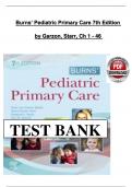Burns Pediatric Primary Care Test Bank &ndash; 7th Edition by Dawn Lee Garzon Maaks &vert; Complete Exam Preparation Material