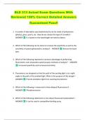 BLD 313 Actual Exam Questions With  Reviewed 100&percnt; Correct Detailed Answers   Guaranteed Pass&excl;&excl; 