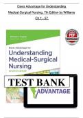 Davis Advantage for Understanding Medical-Surgical Nursing 7th Edition &ndash; Complete Test Bank &lpar;Linda S&period; Williams&rpar;
