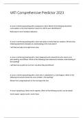 VATI Comprehensive Predictor 2023 Questions & answers&period;