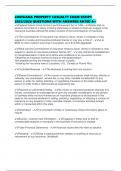 LOUISIANA PROPERTY CASUALTY EXAM SCRIPT 2025&sol;2026 QUESTIONS WITH ANSWERS RATED A&plus;