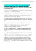 LOUISIANA PROPERTY CASUALTY EXAMINATION SET 2025&sol;2026 QUESTIONS WITH ANSWERS RATED A&plus;
