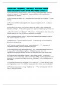 LOUISIANA PROPERTY CASUALTY REVISION PAPER 2025&sol;2026 QUESTIONS WITH ANSWERS RATED A&plus;