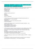 LOUISIANA PROPERTY CASUALTY TEST PAPER 2025&sol;2026 QUESTIONS WITH ANSWERS RATED A&plus;