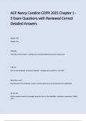ACP Nancy Caroline COPR 2025 Chapter 1 - 5 Exam Questions with Reviewed Correct Detailed Answers&period;