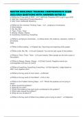 MASTER RESILIENCE TRAINING COMPREHENSIVE EXAM 2025&sol;2026 QUESTIONS WITH ANSWERS RATED A&plus;