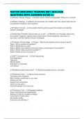 MASTER RESILIENCE TRAINING MRT 2025&sol;2026 QUESTIONS WITH ANSWERS RATED A&plus;