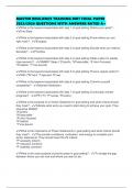 MASTER RESILIENCE TRAINING MRT FINAL PAPER 2025&sol;2026 QUESTIONS WITH ANSWERS RATED A&plus;