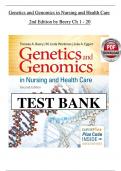 Genetics and Genomics in Nursing and Health Care &ndash; Beery &lpar;2nd Edition&rpar; &vert; Complete Test Bank with Answers