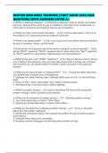 MASTER RESILIENCE TRAINING STUDY GUIDE 2025&sol;2026 QUESTIONS WITH ANSWERS RATED A&plus;