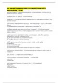 NC ADJUSTER EXAM 2025&sol;2026 QUESTIONS WITH ANSWERS RATED A&plus;