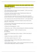 NNA COMPREHENSIVE EXAM 2025&sol;2026 QUESTIONS WITH ANSWERS RATED A&plus;