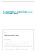 PHI 2010 TEST &num;2 STUDY GUIDE &lpar; PART 1 &rpar; QUIZZES & ANS&excl;&excl;