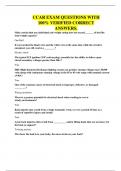 CCAR EXAM QUESTIONS WITH 100&percnt; VERIFIED CORRECT ANSWERS&period;
