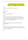 CCAR&colon; Regulatory Exam Questions With 100&percnt; Verified Correct Answers&period;