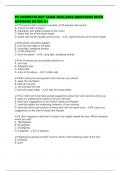 PA COSMETOLOGY EXAM 2025&sol;2026 QUESTIONS WITH ANSWERS RATED A&plus;