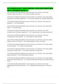 PA COSMETOLOGY EXAM MANAUL 2025&sol;2026 QUESTIONS WITH ANSWERS RATED A&plus;