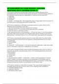 PN FUNDAMENTALS EXAM MANUAL 2025&sol;2026 QUESTIONS WITH ANSWERS RATED A&plus;