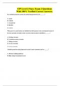 CIP Level 2-Nace&period; Exam 2 Questions With 100&percnt; Verified Correct Answers&period;