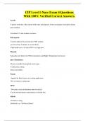 CIP Level 1-Nace Exam 4 Questions With 100&percnt; Verified Correct Answers