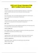 CIP Level 1 Exam 3 Questions With 100&percnt; Verified Correct Answers&period;