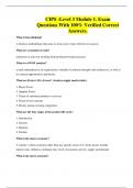 CJIS Resertification Test Questions With Correct Answers&excl;&excl;