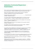 Asbestos Contractor&sol;Supervisor Examination  &vert; Questions and Answers &vert; 2025 Update &vert; 100&percnt; Correct&period;