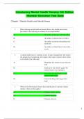 Test Bank for Introductory Mental Health Nursing 4th Edition by Womble Kincheloe&comma;ISBN&colon;9781975103781 All Chapter 1-19 Covered &vert; Complete Guide A&plus;&vert;&period;