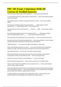 PSC 101 Exam 1 Questions With All Correct & Verified Answers