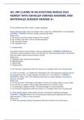 AIC 300 CLAIMS IN AN EVOLVING WORLD 2025 NEWEST WITH DETAILED VERIFIED ANSWERS AND RATIONALES ALREADY GRADED A&plus;