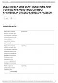 ECSA 102 BCA 2025 EXAM QUESTIONS AND VERIFIED ANSWERS &lpar;100&percnt; CORRECT ANSWERS&rpar; A&plus; GRADED &vert; ALREADY PASSED&excl;&excl;
