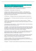 REAL ESTATE PRINCIPLES EVALUATION EXAM 2025&sol;2026 QUESTIONS WITH ANSWERS RATED A&plus;