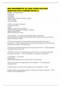 WGU BIOCHEMISTRY OA FINAL PAPER 2025&sol;2026 QUESTIONS WITH ANSWERS RATED A&plus;