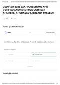 GED Math 2025 EXAM QUESTIONS AND VERIFIED ANSWERS &lpar;100&percnt; CORRECT ANSWERS&rpar; A&plus; GRADED &vert; ALREADY PASSED&excl;&excl;
