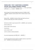 NURSE AIDE 1 TEST 1 QUESTIONS & ANSWERS SOLVED 100&percnt; CORRECT&sol;NEWEST UPDATE