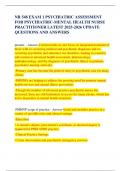 NR 548 EXAM 1 PSYCHIATRIC ASSESSMENT FOR PSYCHIATRIC-MENTAL HEALTH NURSE PRACTITIONER LATEST 2025-2026 UPDATE QUESTIONS AND ANSWERS