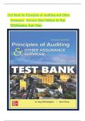 Solution Manual for Principles of Auditing and Other Assurance Services 22nd Edition by Ray Whittington&comma; Kurt Pany&comma; All Chapters 1 - 21&comma; Complete Newest Version