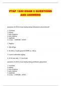 PTAP 1240 EXAM 2 QUESTIONS AND ANSWERS