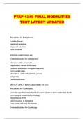  PTAP 1240 FINAL MODALITIES TEST LATEST UPDATED