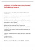 Module 4- CPT Coding System Questions and Verified Correct Answers