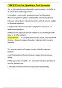 CRCR Practice Questions And Answers&period;docx